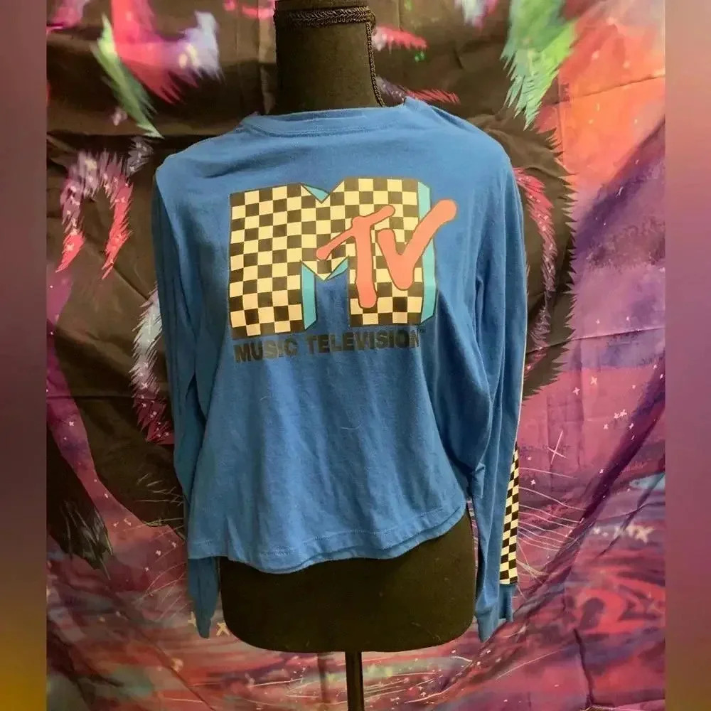 Vintage MTV Music Television Long Sleeve Shirt by Love Tribe